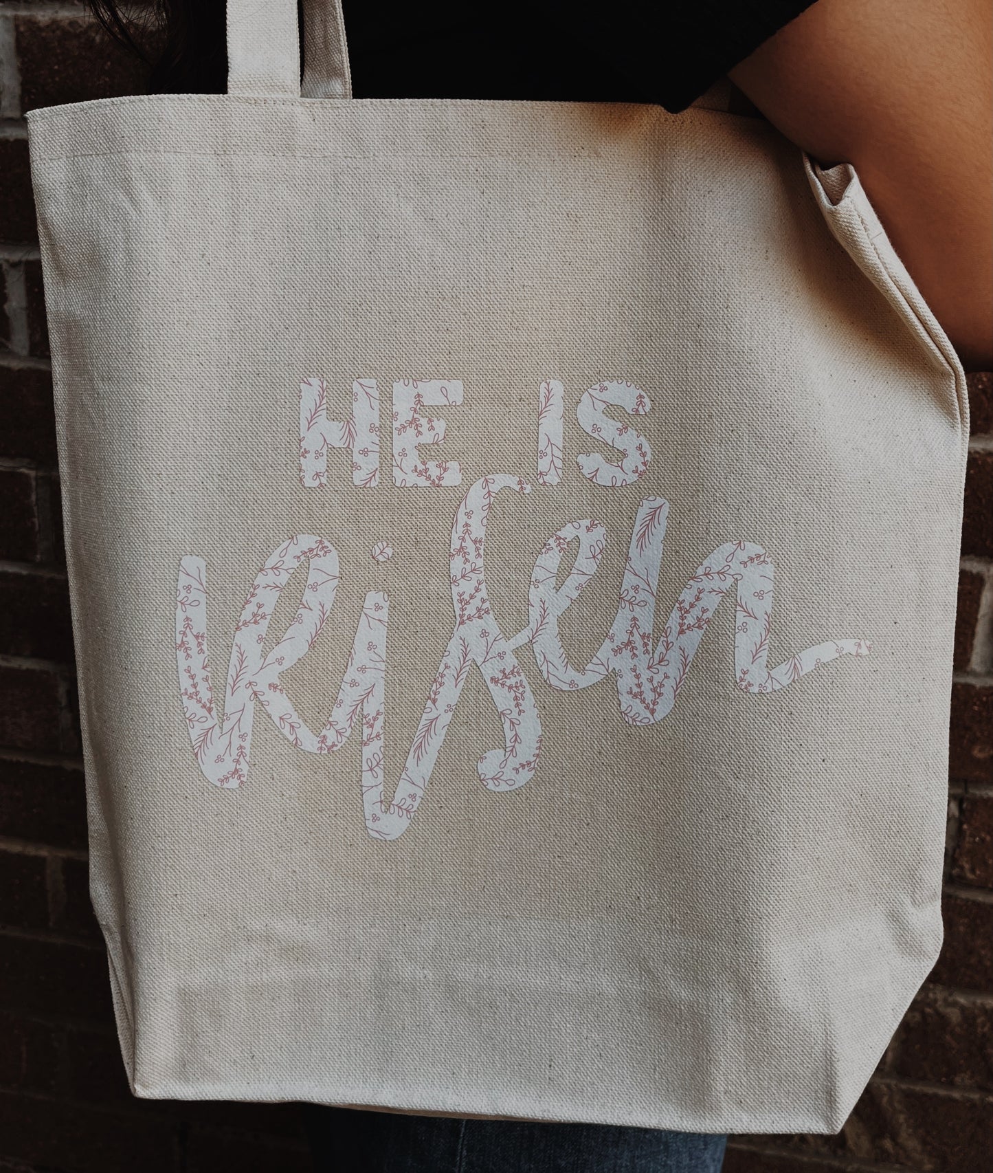 He is Risen tote bag