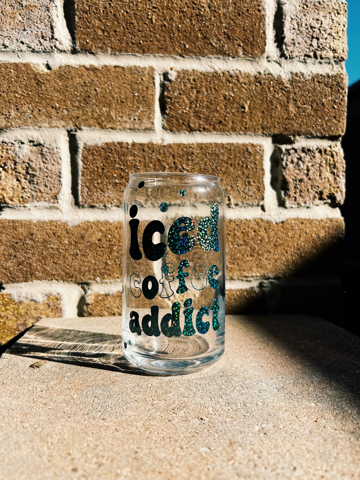 Iced coffee addict cup