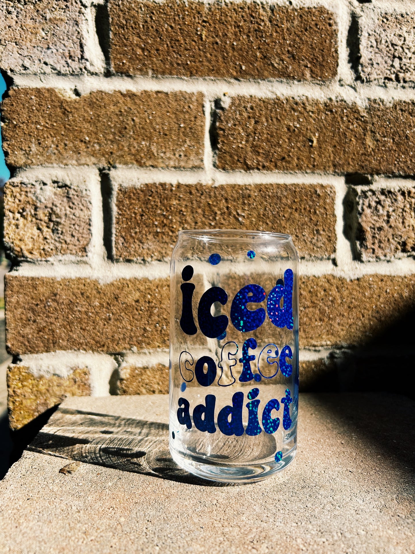 Iced coffee addict cup