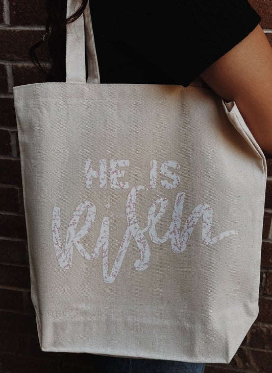 He is Risen tote bag