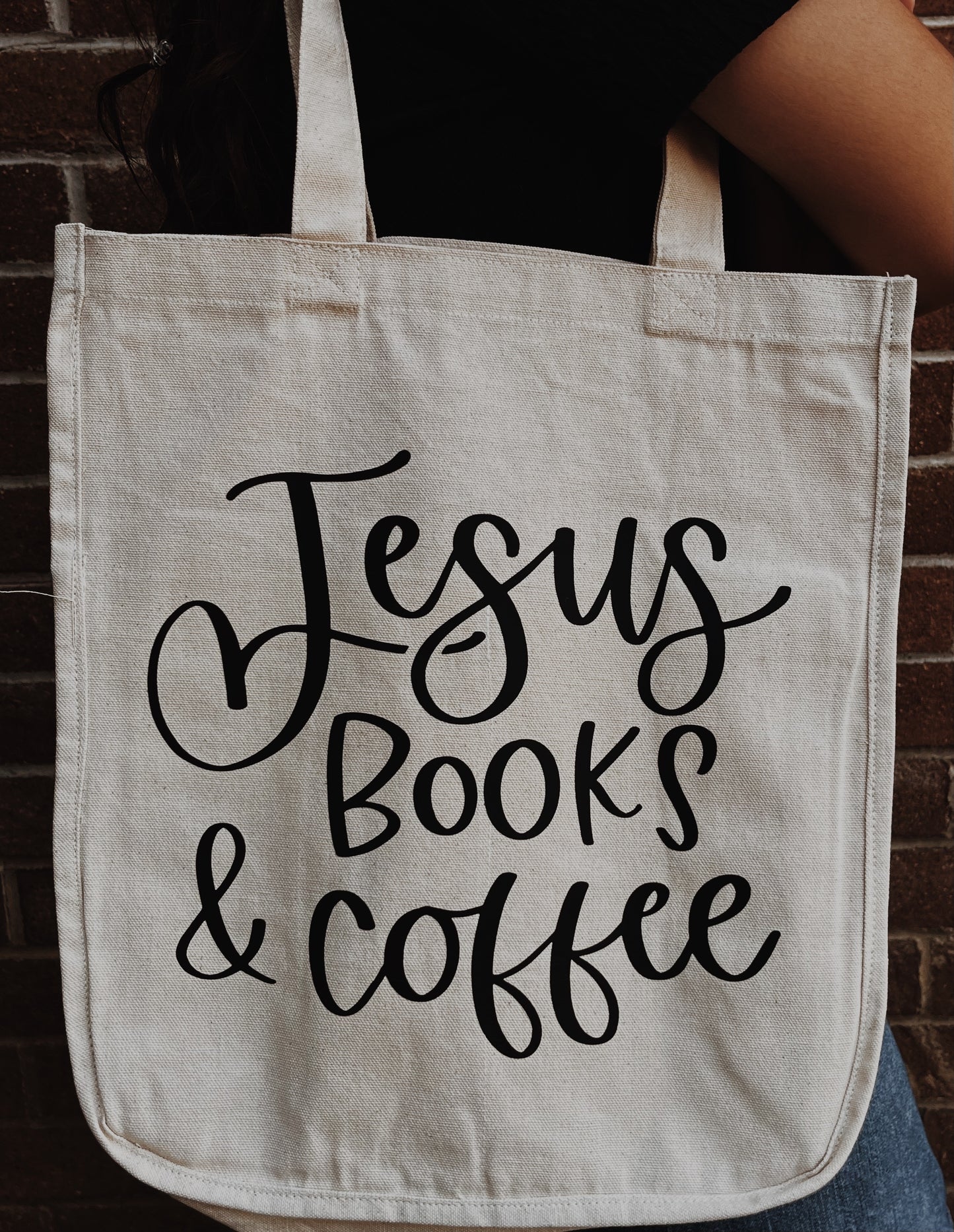 Jesus Books & Coffee tote bag