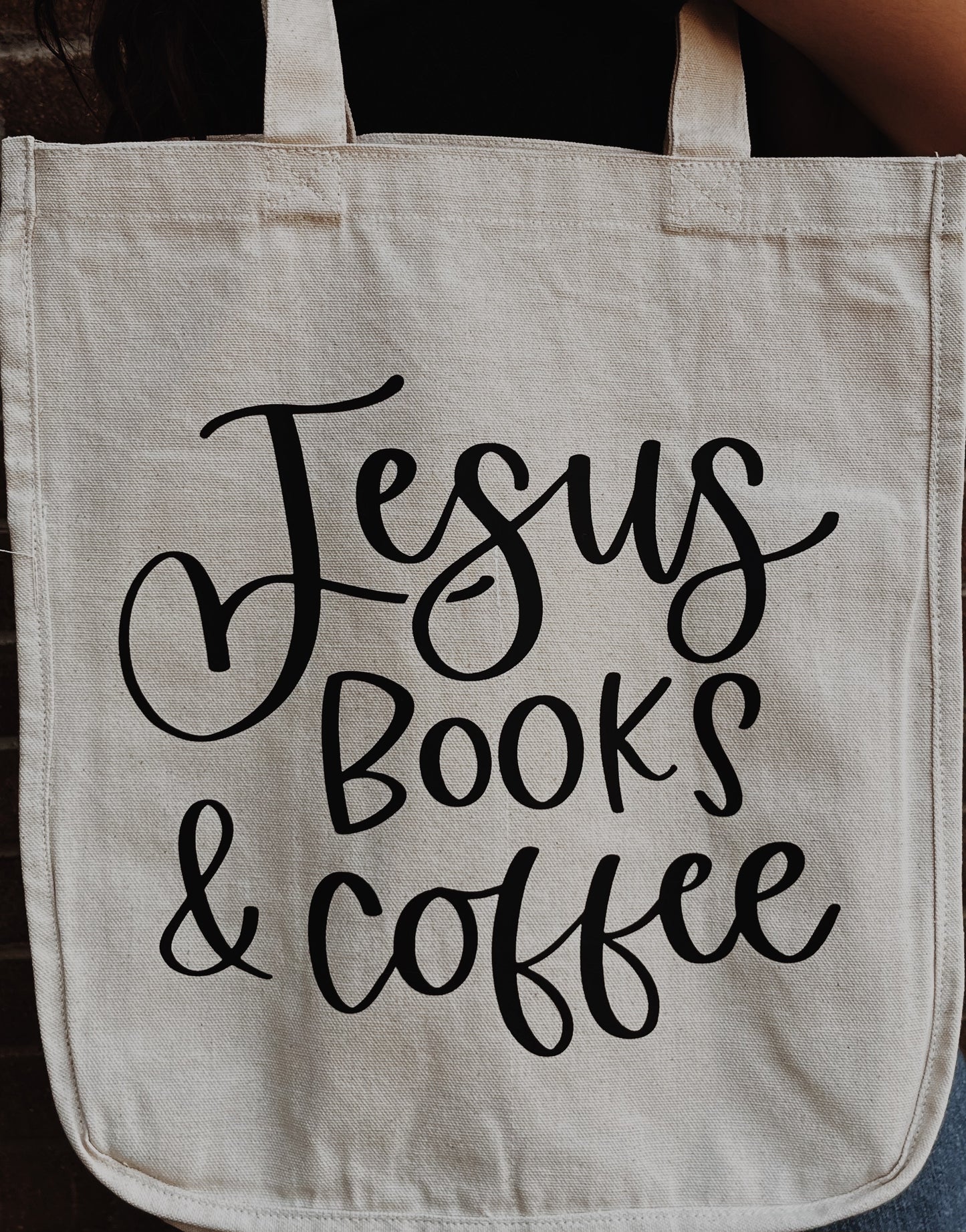 Jesus Books & Coffee tote bag